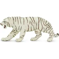 Safari Ltd. White Bengal Tiger figur - Detaljeret 6 " Plastikmodelfigur - Sjovt uddannelsesm?ssigt leg leget?j til drenge og b?rn i alderen 3+