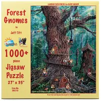 Sunsout Inc - Forest Gnomes - 1000 PC Large Pieces Jigsaw Puzzle av Artist: Jeff Tift - Färdig storlek 27 " X 35 " - MPN# 36510