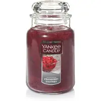 Yankee candle Cranberry Chutney Duftende klassiker 22 oz stor krukke Single Wick Aromatherapy Candle Over 110 timer