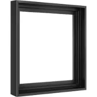 MCS l?rred floatrammer 12x12 ramme sort firkantet ramme til f?rdige l?rreder lodret & vandret v?g h?ngende ramme til l?rredsmalerier (1-pack)