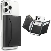 Spigen Valentinus S (MagFit) Magnetisk tegnebogskortholder 7-kort Cash Trifold tegnebogsstativ designet til MagSafe Kompatibel med iPhone 16/15/1