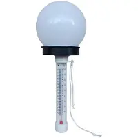 Melitt Solar Swimming Pool Thermometer with LED Color Light for Pool Pond Spa Hot Tub Water Therapeutic Bath