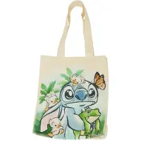 Lilo & Stitch Loungefly Disney Stitch Springtime Daisy Canvas Tote Bag