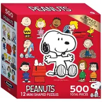 Cra-Z-Art CRA -Z -Art - Roseart - Mini Shaped Multipack - Peanuts - 500 Piece Jigsaw Puzzle
