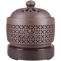 Typecat Electronic Aromatherapy Electric Incense Burner Essential Oil Night Light 220V Timing Temperature Adjustment,S