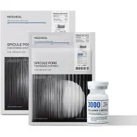 Mediheal Collagen Spicule Pore Care System 4 PCS - Serum & Gel Mask Set. 3 000 ppm renhed Spicule & Micro Collagen inkluderet. 2-trins poreplejes