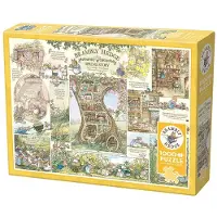 Cobble Hill 1000 Piece Puzzle - Brambly Hedge Spring Story - Exempel på affischen ingår