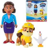 Paw Patrol Rubble Mayor Goodway & Chickaletta Figurer B?rneleget?j til drenge og piger fra 3 ?r og opefter