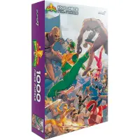 Super7 Mighty Morphin Power Rangers grupperet puslespil - 1.000 brikker Power Rangers puslespil Klassisk tv-show samleobjekter