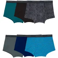 Fruit Of The Loom herre standard mikro-stretch-bokserbukser designet til at bev?ge sig med dig Letv?gts- og fugttransporterende bagagerum-6 Pack-