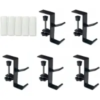 Tlily Adjustable Mantel Garland Hangers for Fireplace Decor Stocking Hooks for Tables Dual Purpose Hooks for Door Frame