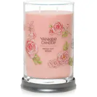 Yankee candle Fresh Cut Roses Duftende signatur 20 oz Stor tumbler 2-wick stearinlys over 60 timers forbr?ndingstid
