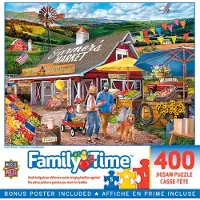 Masterpieces 400 stykke puslespil til voksne familie eller unge - Farm Fresh - 18" x 24"