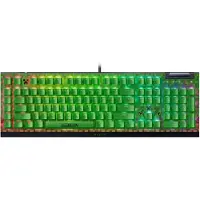 Razer Blackwidow v4 x Mekanisk spiltastatur: Gr?nne switches Tacile & Clicky - 6 Macro Keys - Chroma RGB - Doubleshot ABS Keycaps - Sound Dampeni