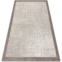 Rugsx Sisaltæppe SISAL FLOORLUX 20401 Ramme champagne / taupé 140x200 cm