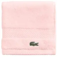 Lacoste Heritage Supima Cotton Wash Cloth Light Pink 13 " X 13 "