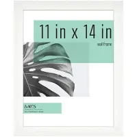 MCS Studio Gallery 11x14 Billeder Ramme Hvid Woodgrain Rektangel Fotosamme til fotosplakater og kunsttryk (1-pack)