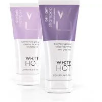 White Hot Cleanse Duo: Brilliant Shampoo & Glorious Shampoo 200 ml Brightening Boost and Shine for White & Gray Hair Purple Shampoo