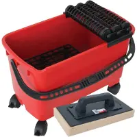 Rubi Tools Rubiclean tredobbelt vaskespand inkluderer 1 udskiftelig svamp med h?ndtag