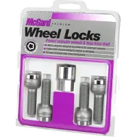 McGard 28018 Chrome Bolt Style Radius S?del?se (M14 x 1,5 gevindst?rrelse) - S?t med 4