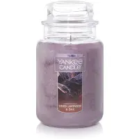 Yankee candle Yankee stearinlys t?rret lavendel & eg duftende klassiker 22 oz stor krukke enkelt v?ger aromaterapi stearinlys over 110 timers forbr?ndingstid i