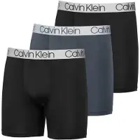 Calvin Klein Mens 3 Pack Chromatic Microfiber Boxer Briefs (sort/gr?/sort medium)