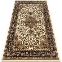 Rugsx Tæppe ROYAL AGY design 0521 karamel 100x200 cm