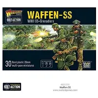 Warlord Games Waffen -SS - 28 mm skala Plastikminiaturer til bolthandling af - Meget detaljerede 2. verdenskrig miniatyrer til tabel -top Wargami
