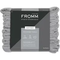 Fromm Softees Microfiber Salon H?rh?ndkl?der til fris?rer Barbere Spa Gym i gr? 16" x 29" 10 count Perfekt h?rpleje h?ndkl?de til t?rring af kr