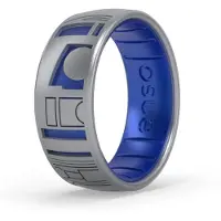 Herr der Ringe ENSO Rings ?tsede Star Wars -tegn - Klassisk silikone ring - R2D2 - St?rrelse 5