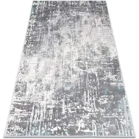 Rugsx Tæppe CORE W9782 - strukturelt, to niveauer af fleece, elfenben / grå 80x150 cm