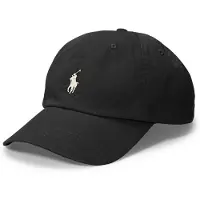 Ralph Lauren Herre Polo Sports Pony Logo Hat Cap (One Size Sort (Hvid Pony))