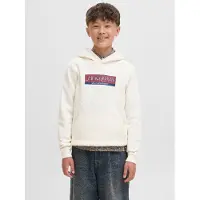 Jack & Jones Hættetrøje - JorInwood - Antique White - - 10 år (140) - Hættetrøje