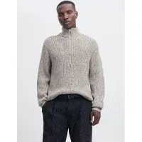 Jack & Jones Pullover 'JORBLEECKER' sort / hvid-meleret