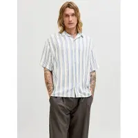Jack & Jones Skjorte 'JJEJeff' safir / lyseblå / naturhvid