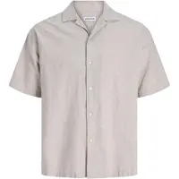 Jack & Jones Ebreeze Linen Blend Resort Kortærmet Skjorte