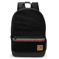 Ocean pacific OG Corduroy Rygs?k til rejse Sports Beach Work Casual Daypack for Men Women Fits 15,6 tommer b?rbar computer (sort)