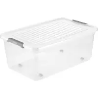 Keeeper opbevaringsboks leo 37 liter transparent PP 590 x 380 x 240 mm