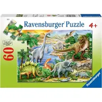 Ravensburger Prehistoric Life 60 Piece Jigsaw Puzzle For Kids - Hvert stykke er unikke stykker passer perfekt sammen