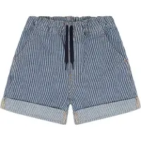 Hust and Claire - Shorts - HCHans Yd stripe - Blue Denim - - 3 år (98) - Shorts