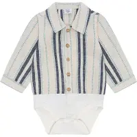 Hust and Claire Skjortebody l/æ - Bertil - Sandshell - - 1 år (80) - Body L/Æ