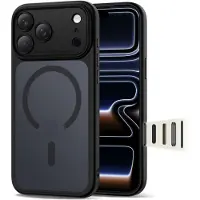Tech-Protect Magpeak Magsafe CC-etui til iPhone 17 Pro Max - mat sort