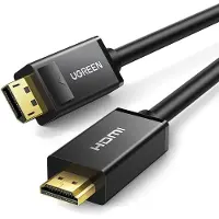 UGREEN DisplayPort – HDMI-kabel DP101 4K 3 m – sort