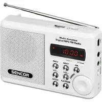 Sencor SRD 215 W - Privat radio - hvid