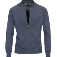 Casamoda cardigan med lynlås blå Blå Mørkeblå måle