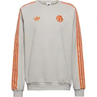 Adidas Bayern München Sweatshirt OG - Grå/Hvid/Orange - , størrelse Large