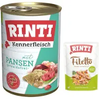 Rinti Økonomipakke: 24 x 400 g Kennerfleisch - Kallun