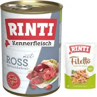 Rinti Økonomipakke: 12 x 400 g Kennerfleisch - Hest