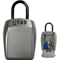 Master Lock 5414EURD, Plast, Vinyl, Zink, Grå, Kombinationslås, 105 x 46 x 135 mm, 64 x 35 x 96 mm, 4 stk