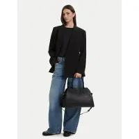 GUESS Skuldertaske 'Sac Bandoulière Yulia Small Satchel Black' sort